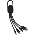 4-in-1 Charging cable set Idris, black (432312-01CD)