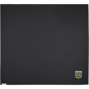 Abele 150 x 140 cm cotton waffle blanket, Solid black (Blanket)