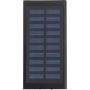 ABS and aluminium solar charger Adriana, black