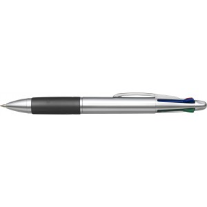 ABS ballpen Chlo, black (Multi-colored, multi-functional pen)