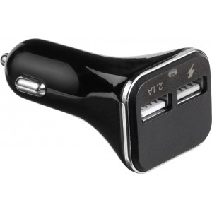 ABS car charger, black (Car accesories)