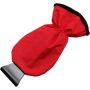 ABS ice scraper and polyester glove Ashton, red