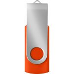 ABS USB drive (16GB/32GB), orange/silver (3486-781)