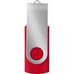 ABS USB drive (16GB/32GB), red/silver (3486-84)