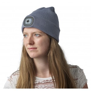 Acrylic beanie Vivian, grey (Hats)