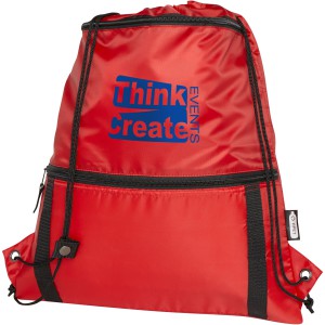 Adventure recycled insulated drawstring bag 9L, Red (Backpacks)