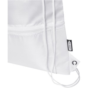 Adventure recycled insulated drawstring bag 9L, White (Backpacks)