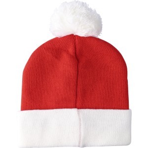 Acrylic knitted beanie Eleni, red