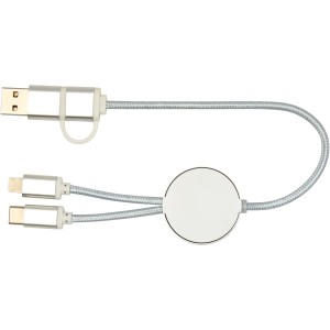 Alasia 5-in-1 recycled aluminium and plastic 30 cm data sync (Eletronics cables, adapters)