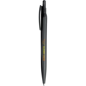 Alessio recycled PET ballpoint pen, Solid black (Metallic pen)