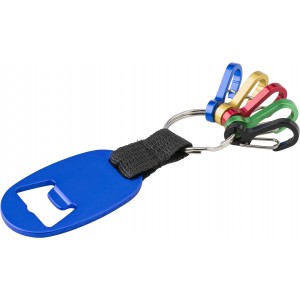 Aluminium 2-in-1 key holder Courtney, blue (Keychains)