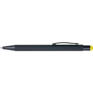 Aluminium ballpen Formentera, yellow (Multi-colored, multi-functional pen)