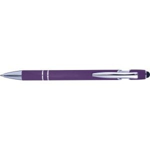 Aluminium ballpen Primo, purple (Plastic pen)