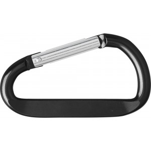 Aluminium carabiner key chain Guilermo, black (Keychains)