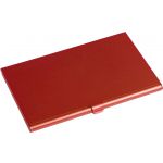 Aluminium card holder, red (8766-08)