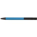 Aluminium click-action ballpoint pen, light blue (7984-18)