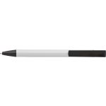 Aluminium click-action ballpoint pen, white (7984-02)