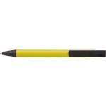 Aluminium click-action ballpoint pen, yellow (7984-06)