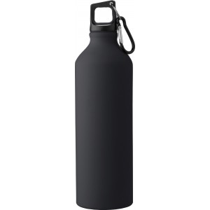 Aluminium drinking bottle Miles, black (Sport bottles)