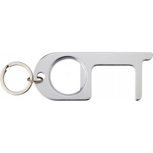 Aluminium door opener Jada, silver