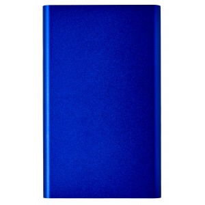 Aluminium power bank Ezra, cobalt blue (Powerbanks)