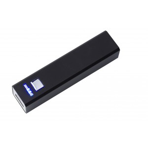 Aluminium power bank Kathy, black (Powerbanks)