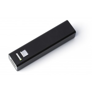 Aluminium power bank Kathy, black (Powerbanks)