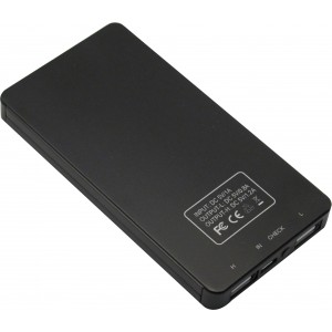 Aluminium solar charger, black (Powerbanks)