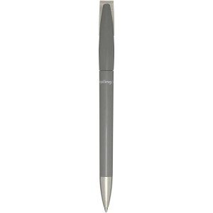 Ana recycled plastic ballpoint pen, Grey (Plastic pen)