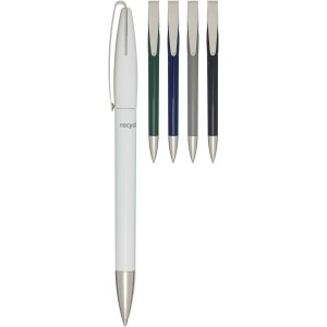 Ana recycled plastic ballpoint pen, Grey (Plastic pen)