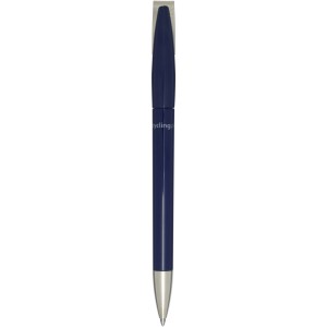 Ana recycled plastic ballpoint pen, Navy (Plastic pen)