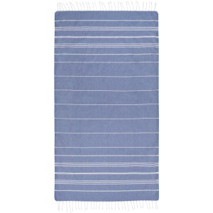 Anna 150 g/m2 hammam cotton towel 100x180 cm, Blue (Towels)