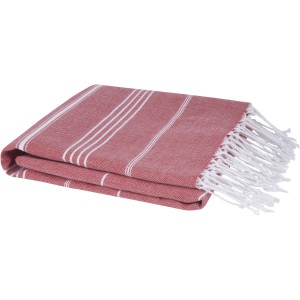 Anna 150 g/m2 hammam cotton towel 100x180 cm, Red (Towels)