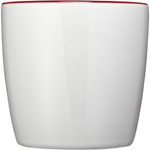 Aztec 340 ml ceramic mug, White,Red (Mugs)