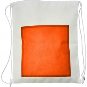 Nonwoven (80gr) backpack, orange (Backpacks)