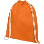 Oregon 140 g/m2 cotton drawstring backpack, Orange