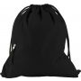 Pongee (190T) drawstring backpack Elise, black