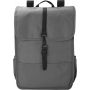RPET Polyester (300D) flap backpack Lyric, grey