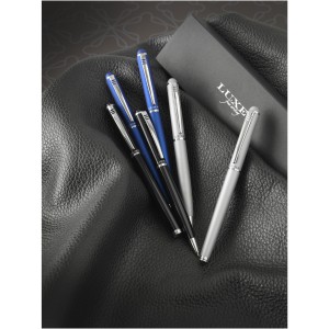 Ballpoint pen gift set, solid black (Metallic pen)