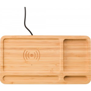 Bamboo desk organizer Faye, bamboo (Office desk equipment)