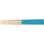 Bamboo hand held fan Elio, Blue (1041502-18)