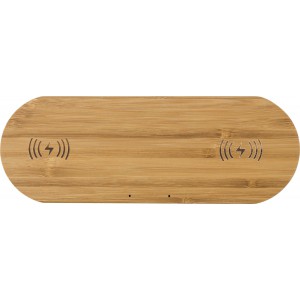 Bamboo wireless charger Tatum, bamboo (Powerbanks)