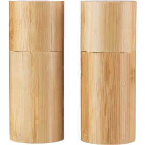 Bamboo spice mill set Christine, brown