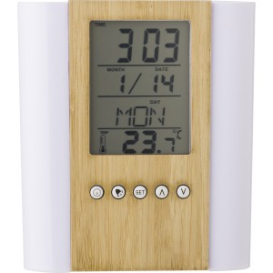 Bamboo penholder with clock Hassan, bamboo