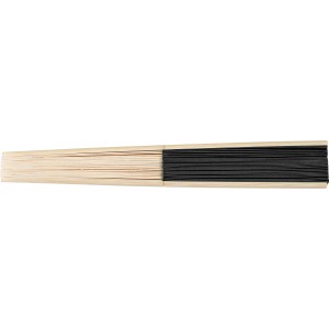 Bamboo hand held fan Elio, Black