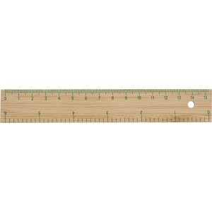 Bamboo ruler Greta, brown
