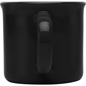 Bari 240 ml ceramic mug, Solid black (Mugs)