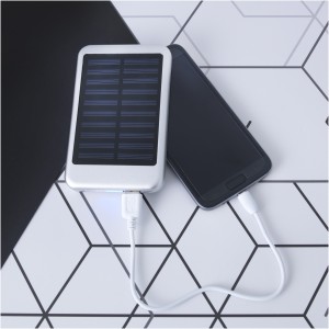 Bask 4000 mAh solar power bank, Silver (Powerbanks)