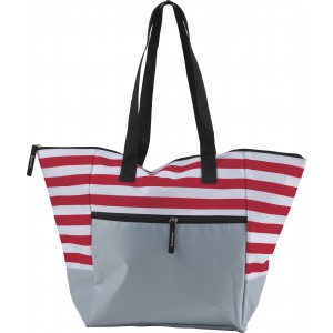 Polyester (600D) beach bag Gaston, red (Beach bags)
