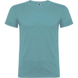 Beagle short sleeve men's t-shirt, Dusty Blue (T-shirt, 90-100% cotton)